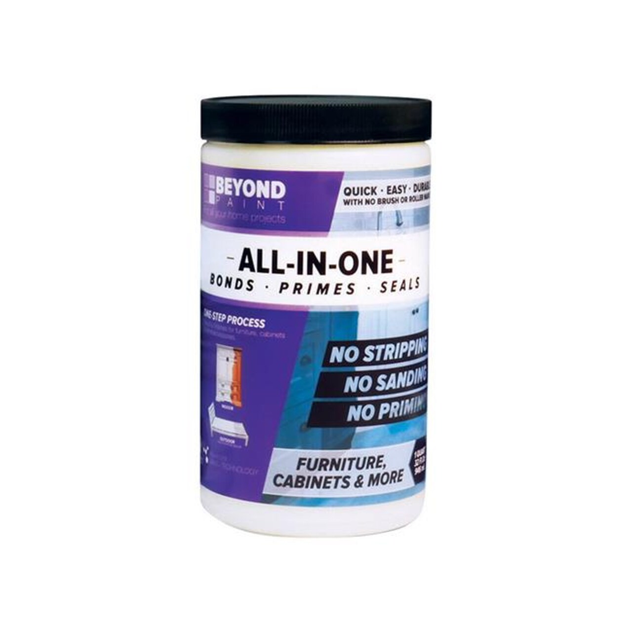 Beyond Paint 1 qt All-in-One Interior & Exterior Acrylic Paint - Pewter